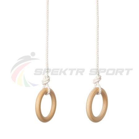 Купить Кольца гимнастические деревянные (фанера 18 мм, покрытие: эмаль, лак или пропитка) в Окуловке 