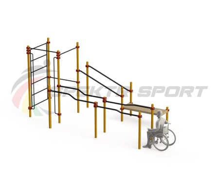Купить Спортивный комплекс для инвалидов-колясочников WRK-D16_76mm в Окуловке 